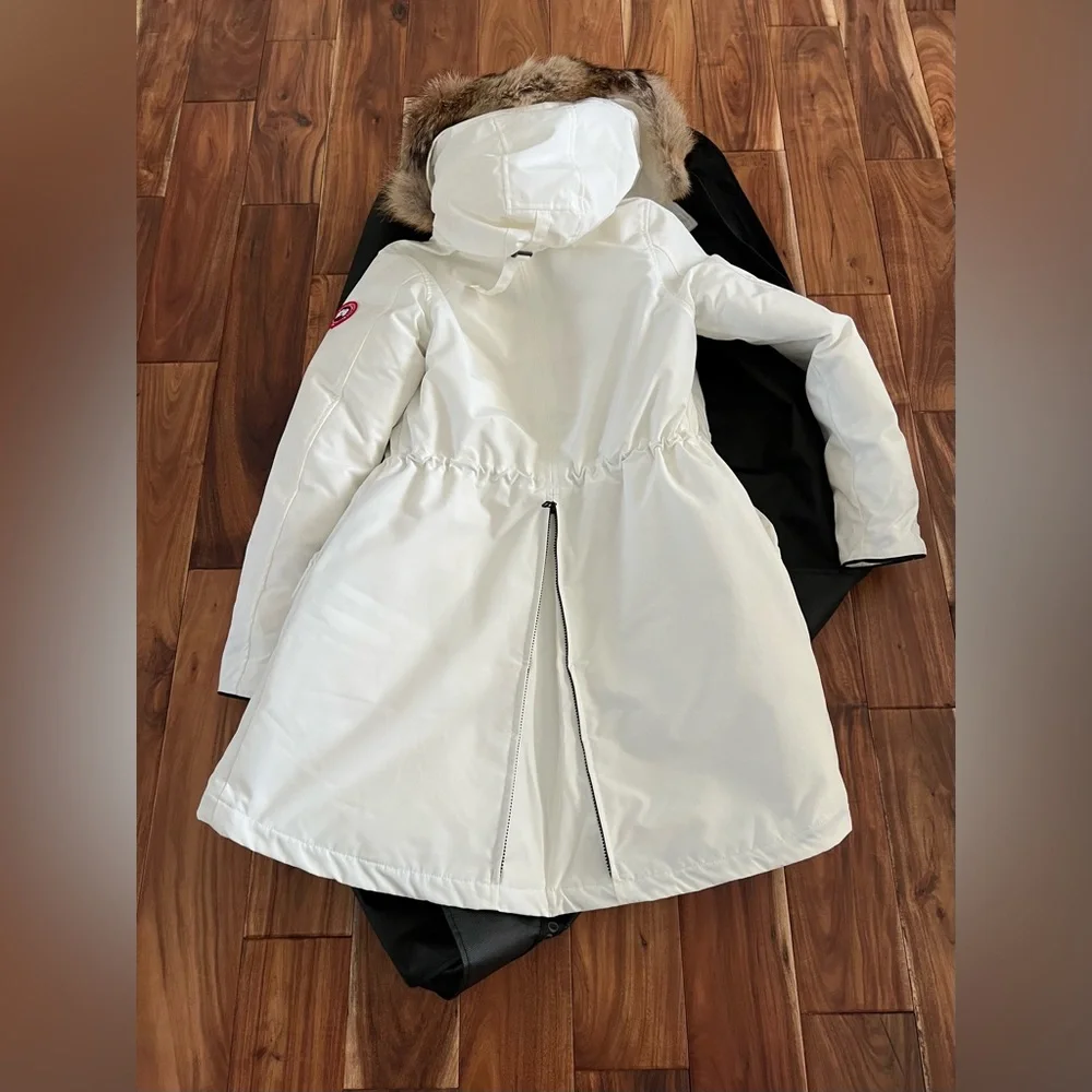 Authentic Canada goose Rossclair Parka North Star White with Genuine FUR - Picture 4 of 11